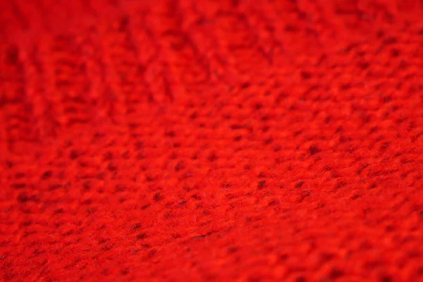 Details Aus Gestricktem Wollstoff Roter Textiler Hintergrund Wolltextur Hintergrund Gestricktes — Stockfoto