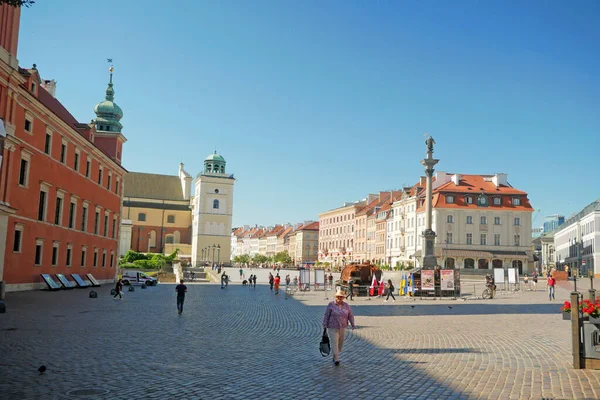 Πλατεία Παλιάς Πόλης Στη Βαρσοβία Βασιλικό Κάστρο Και Παλιά Πόλη — Φωτογραφία Αρχείου