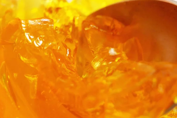 Νόστιμο Πορτοκαλί Νόστιμο Ζελέ Πουτίγκα Φόντο Καλοκαίρι Επιδόρπιο Closeup — Φωτογραφία Αρχείου