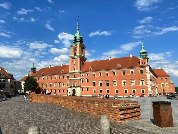 Old Town Square Warsaw Royal Castle Old Town Old Town — Stock Photo, Image