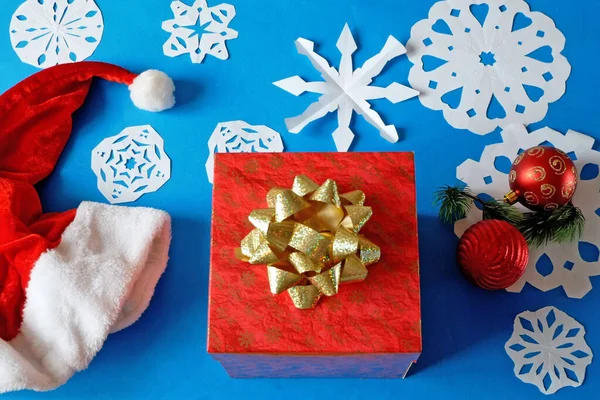 Fiocchi Neve Carta Albero Capodanno Con Proprie Mani Buon Natale — Foto Stock