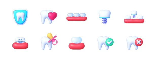 Tandheelkunde Pictogrammen Geweldig Ontwerp Voor Elk Doel Orthodontische Tandheelkunde Gezondheidszorgconcept — Stockvector