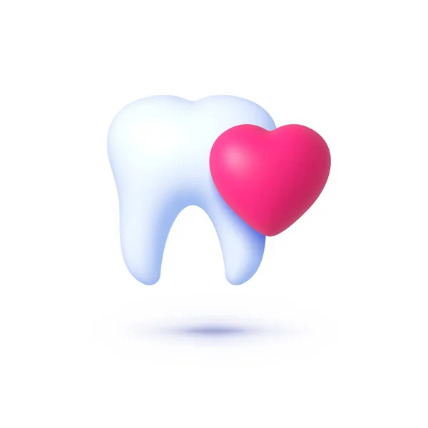 Ząb Słuchem Koncepcja Projektowania Medycznego Koncepcja Ustnej Opieki Zdrowotnej Element — Wektor stockowy