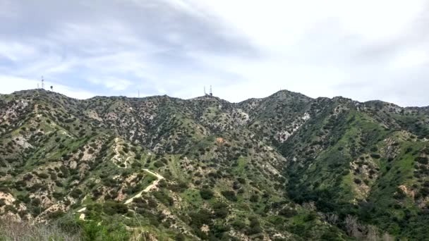 Hiking Trail Verdugo Mountains Los Angeles Area Southern California Active — Videoclip de stoc