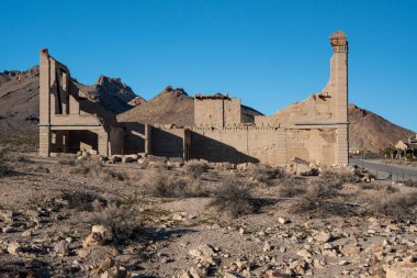  Rhyolite, NV, USA - Rhyolite is a ghost town in Death Valley National Park with multiple ruins. High quality photo