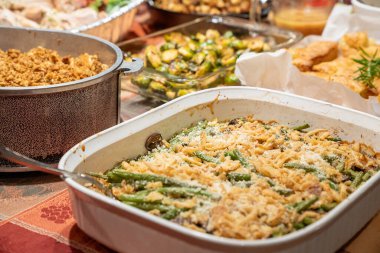 Şükran Günü Tatilleri ziyafet için hazırlandı. Ev yapımı konfor konsepti.