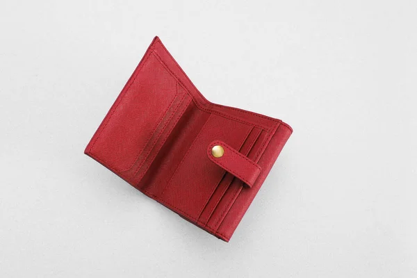 Läder Plånbok Bakgrunden Med Kreditkort Inuti — Stockfoto