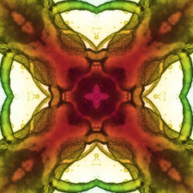 Kusursuz desenler. Suluboya dokusu. Alkol mürekkebi. Kare