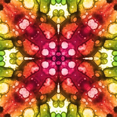 Kusursuz desenler. Suluboya dokusu. Alkol mürekkebi. Kare