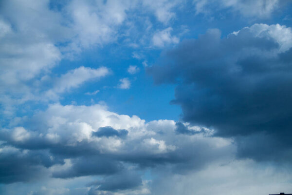 A photo of a cloudy sky. Sky background. natural clouds.