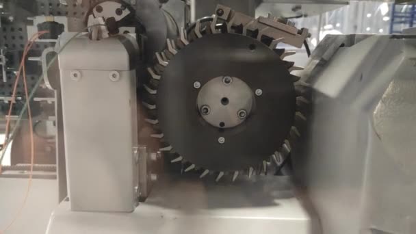 Maszyna Cięcia Drutu Zautomatyzowana Produkcja Samochodów Proces Robotyczny — Wideo stockowe