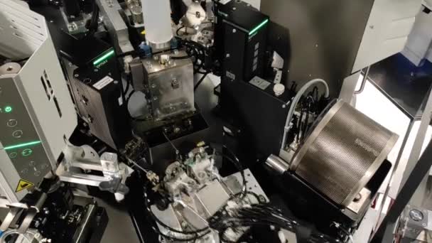 Trådklippningsmaskin Automatiserad Bilproduktion Robotisk Process — Stockvideo