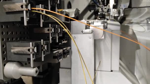 Produktion Bilelektricitet Robotprocessen Automatiserad Process — Stockvideo