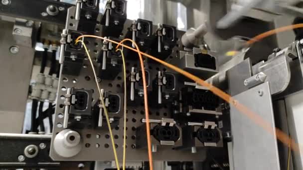 Production Électricité Automobile Processus Robotique Processus Automatisé — Video