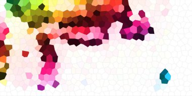 Gökkuşağı mozaik dokusu. Renkli gökkuşağı lekelerinin arkaplanı