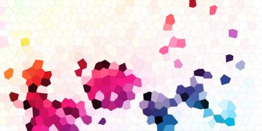 Gökkuşağı mozaik dokusu. Renkli gökkuşağı lekelerinin arkaplanı