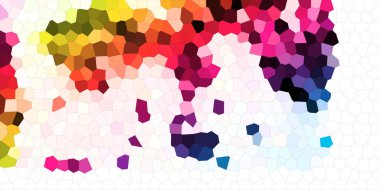 Gökkuşağı mozaik dokusu. Renkli gökkuşağı lekelerinin arkaplanı