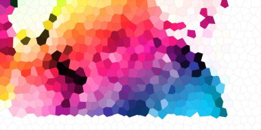 Gökkuşağı mozaik dokusu. Renkli gökkuşağı lekelerinin arkaplanı