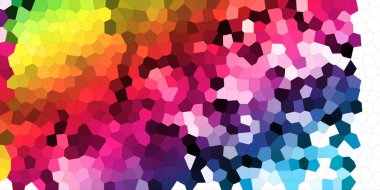 Gökkuşağı mozaik dokusu. Renkli gökkuşağı lekelerinin arkaplanı