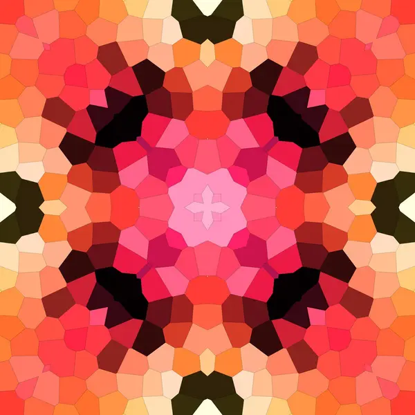 Nahtloses Quadratisches Mosaikmuster Abstraktes Kaleidoskop — Stockfoto