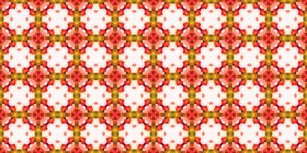 Nahtloses Quadratisches Mosaikmuster Abstraktes Kaleidoskop Horizontale Struktur — Stockfoto