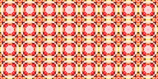 Bezešvé Čtvercové Mozaiky Abstraktní Kaleidoskop Pozadí Vodorovná Textura — Stock fotografie