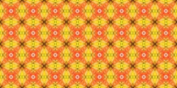 Naadloze Vierkante Mozaïek Patroon Abstracte Caleidoscoop Achtergrond Horizontale Textuur — Stockfoto