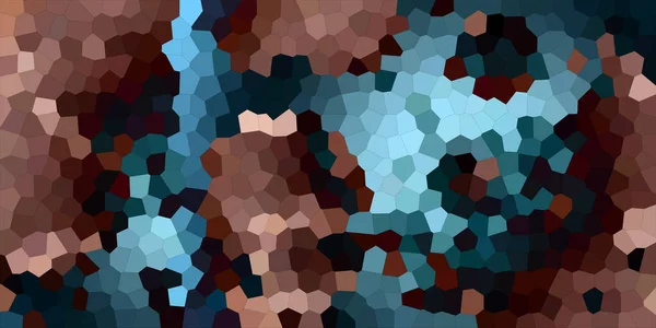 Abstraktes Mosaik Die Textur Ist Horizontal Blau Und Gold — Stockfoto