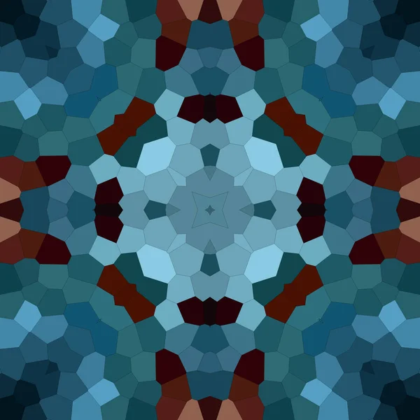 Quadratische Mosaik Nahtlose Muster Kaleidoskopmuster Gold Und Blau — Stockfoto