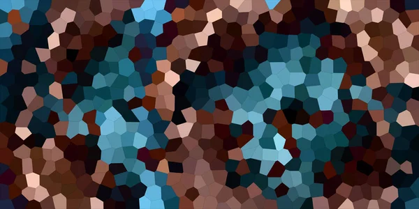 Fondo Abstracto Mosaico Textura Horizontal Azul Oro — Foto de Stock