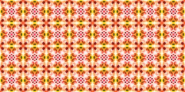 Kusursuz kare mozaik desen. Soyut kaleydoskop arkaplanı. Yatay doku