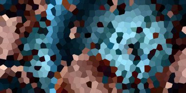 Soyut mozaik arka plan. Doku yatay durumda. Mavi ve altın