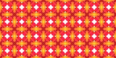 Kusursuz kare mozaik desen. Soyut kaleydoskop arkaplanı. Yatay doku