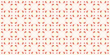 Kusursuz kare mozaik desen. Soyut kaleydoskop arkaplanı. Yatay doku