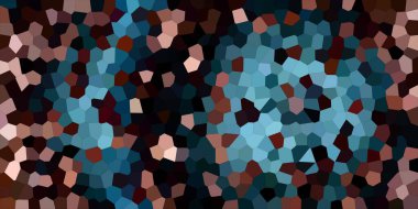 Soyut mozaik arka plan. Doku yatay durumda. Mavi ve altın