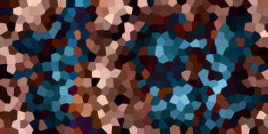 Soyut mozaik arka plan. Doku yatay durumda. Mavi ve altın