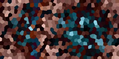 Soyut mozaik arka plan. Doku yatay durumda. Mavi ve altın