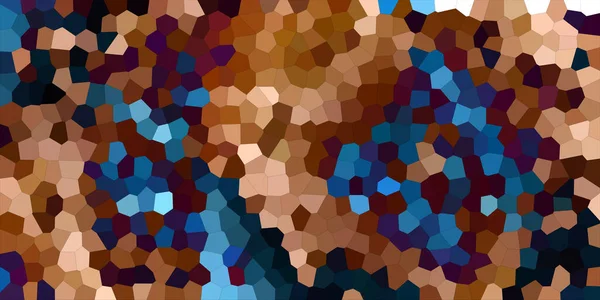 Absztrakt Mozaik Háttér Textúra Vízszintes Kék Arany — Stock Fotó