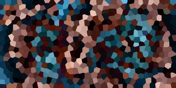 Absztrakt Mozaik Háttér Textúra Vízszintes Kék Arany — Stock Fotó