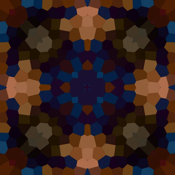 Négyzet Mozaik Zökkenőmentes Minta Kaleidoszkóp Minta Arany Kék — Stock Fotó