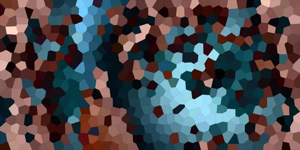 Абстрактний Мозаїчний Фон Текстура Горизонтальна Блакитний Золотий — стокове фото