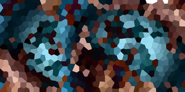 Abstract Mozaïek Achtergrond Textuur Horizontaal Blauw Goud — Stockfoto