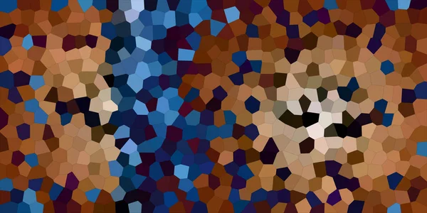 Fondo Abstracto Mosaico Textura Horizontal Azul Oro —  Fotos de Stock