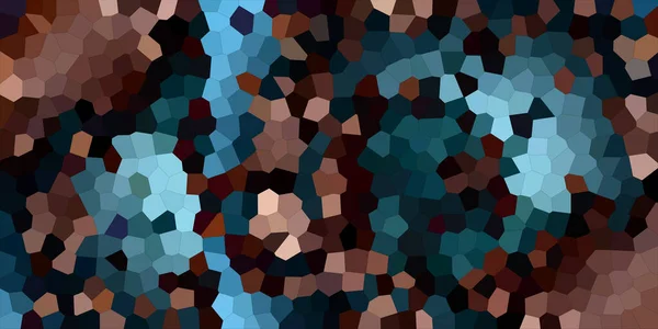 Abstraktní Mozaika Pozadí Struktura Vodorovná Modrá Zlatá — Stock fotografie