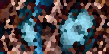 Soyut mozaik arka plan. Doku yatay durumda. Mavi ve altın