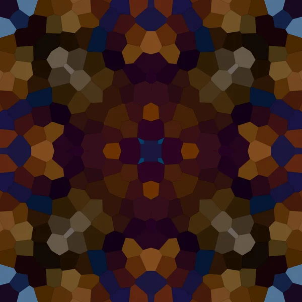 Mozaic Pătrat Model Fără Sudură Kaleidoscop Model Aur Albastru — Fotografie, imagine de stoc