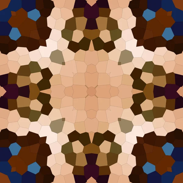 Mozaic Pătrat Model Fără Sudură Kaleidoscop Model Aur Albastru — Fotografie, imagine de stoc