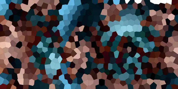 Абстрактный Мозаичный Фон Текстура Горизонтальная Синий Золотой — стоковое фото