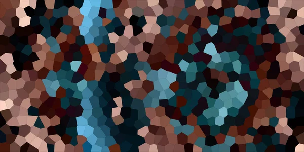 Fundo Mosaico Abstrato Textura Horizontal Azul Ouro — Fotografia de Stock