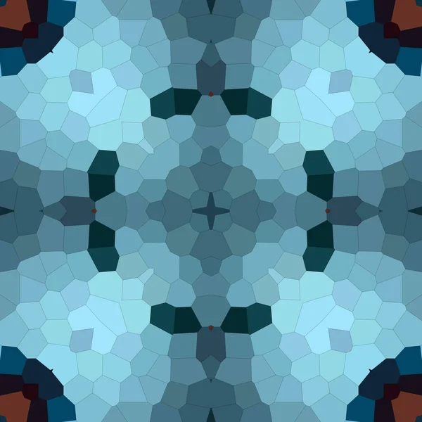 Vierkant Mozaïek Naadloos Patroon Kaleidoscoop Patroon Goud Blauw — Stockfoto
